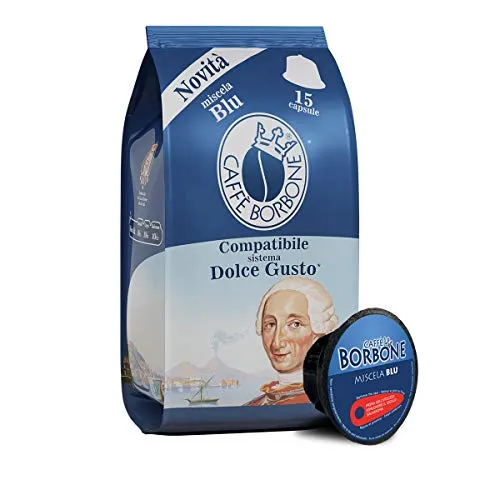 Caffè Borbone Miscela Blu - 90 capsule (6 confezioni da 15 capsule) -...