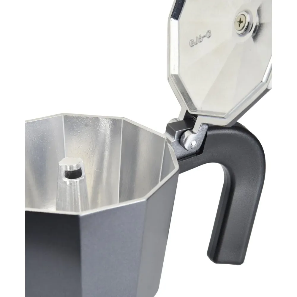 Caffettiera Italiana Monix Braisogona_M640006 Nero 6 Tazze