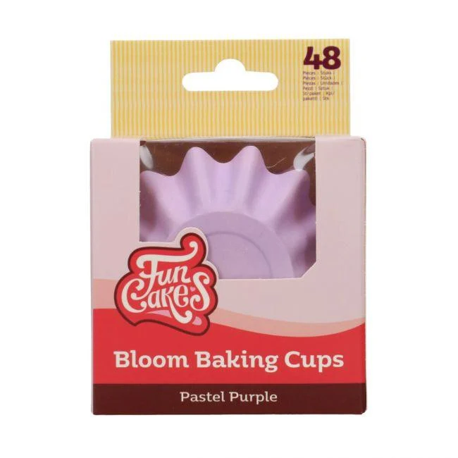 48 Caissettes per Cupcake Bloom - Viola Pastello