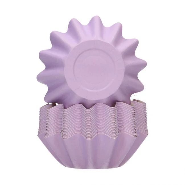 48 Caissettes per Cupcake Bloom - Viola Pastello