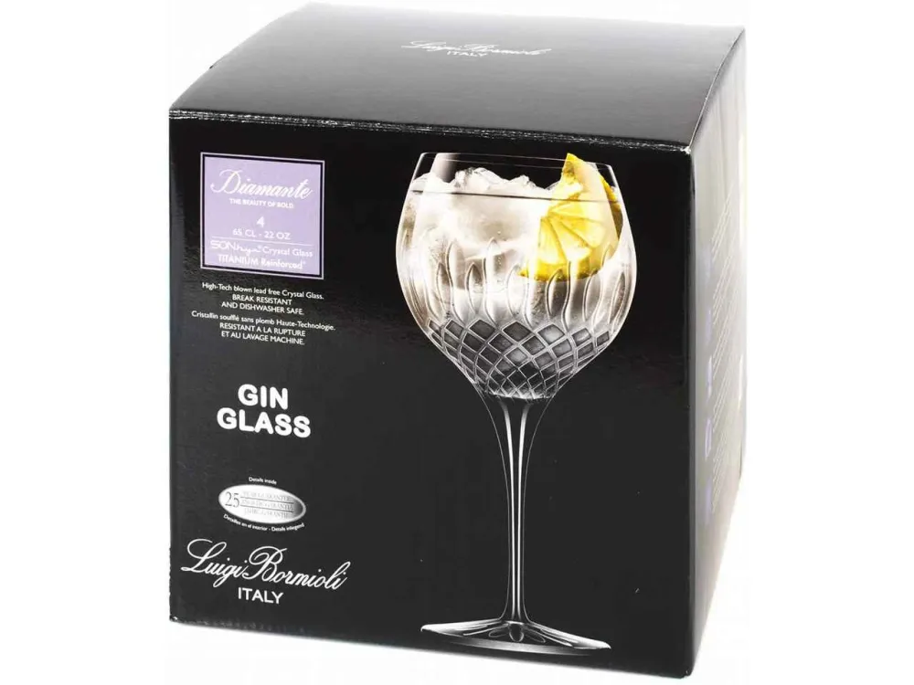 Calice Diamante da 65cl, set da 4 calici