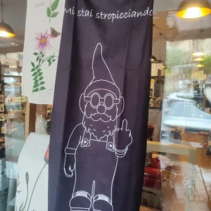 Canavaccio "TIZIO" nero microfibra 100%,"mi stai strizzando" ZAVI DIFFUSIONE - Prezzo Outlet