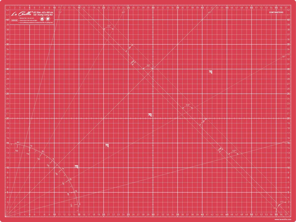 La Canilla ® - Tappetino Da Taglio Autoguarigione A2 (60x45cm) rosso