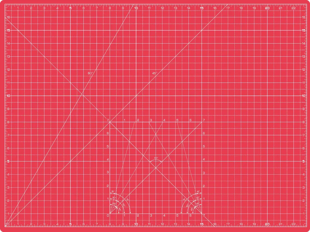 La Canilla ® - Tappetino Da Taglio Autoguarigione A2 (60x45cm) rosso