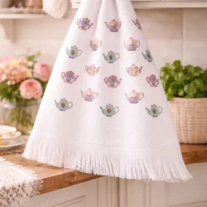 Canovaccio morbido Clayre & Eef 40x66 cm Bianco
