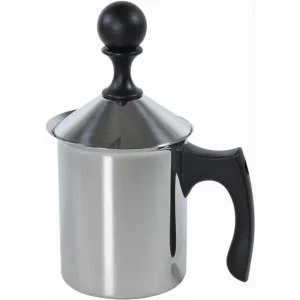 Cappucciniera Con Doppio Filtro 3 Tazze Da 40 Cl Acciaio Utensile Colazione