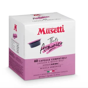 Capsule di caffè Musetti compatibili Lavazza Modo Mio* - miscela Armonico 60 pz