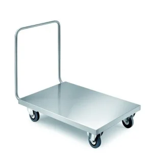 CARRELLO ACCIAIO INOX PER TRASPORTI PESANTI 1000X600MM