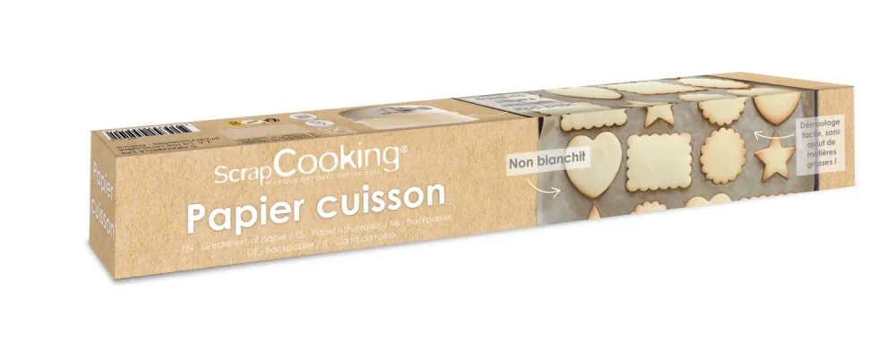 Carta da forno naturale 30 cm x 10 m