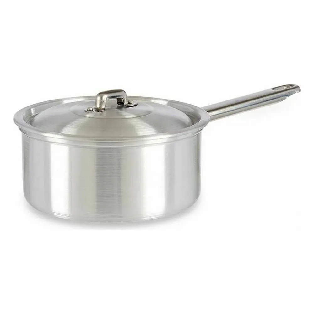 Casseruola con Coperchio Ø 16 cm Argentato Alluminio 1,5 L (10 Unità)