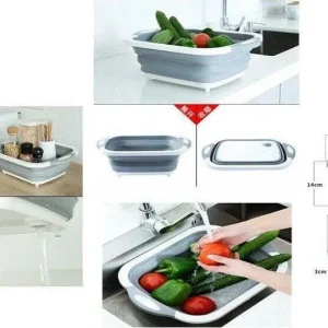 Cesto Pieghevole Cucina Colino Scolapasta Pieghevole Silicone Verdura