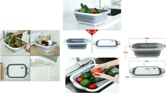 Cesto Pieghevole Cucina Colino Scolapasta Pieghevole Silicone Verdura