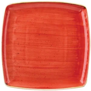 Churchill Platte Stonecast Berry Red Quadratic 26.8x26,8 cm 343.015.012