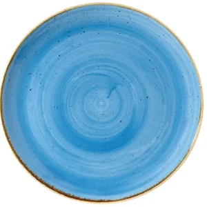 Churchill Teller Stonecast Cornflower Blue Coupé Flach 32,4 cm 343.002.010
