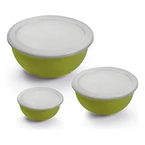 Ciotola 3pz c/coperchio verde m.s2060vma
