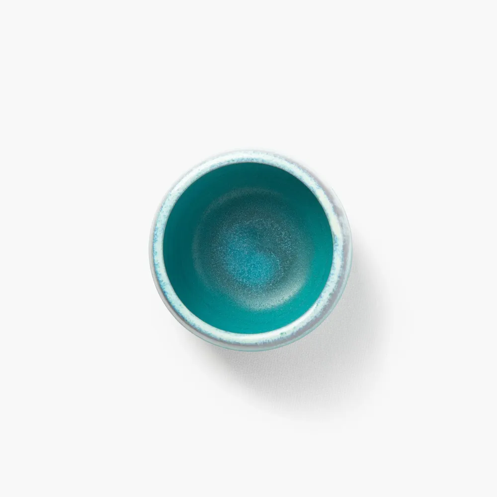 Ciotola per matcha smaltata blu turchese Ø 111 mm ⋅ Touga