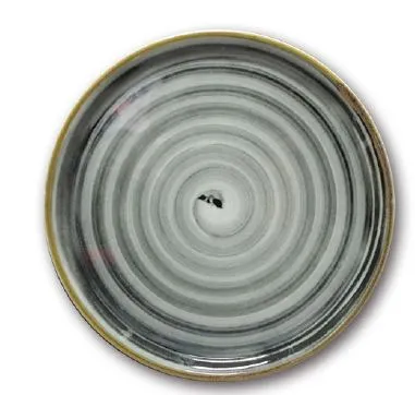 Circus Spirale Piatto Pizza Nero Cm.33