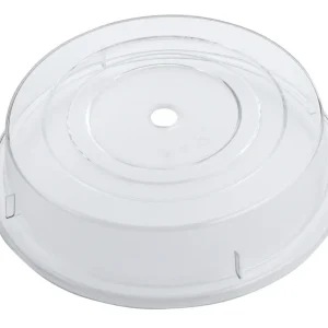 Cloche tonda 26cm trasparente con piastra foro da 23,5 25,9cm