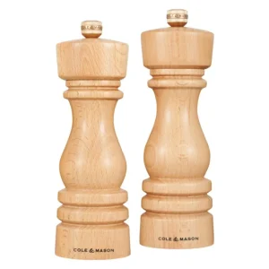 Cole & Mason Pepper/Salt Mill Set London Beech Natural 18x5.8x5.8 cm