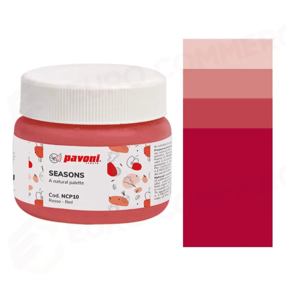 CONCENTRATI NATURALI POLVERE 80 G SEASONS - ROSSO CILIEGIA - NCP05 - PAVONI ITALIA