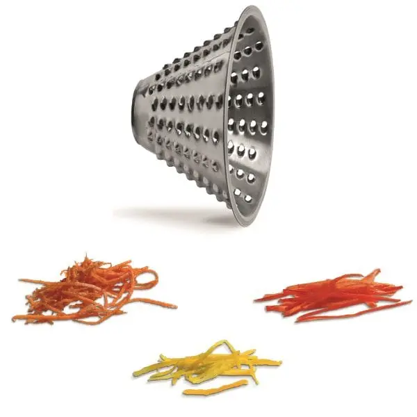 Coni inox per taglia mozzarella n.3 - f2281 foro mm 4 per antipasti e verdure taglio julienne Fama