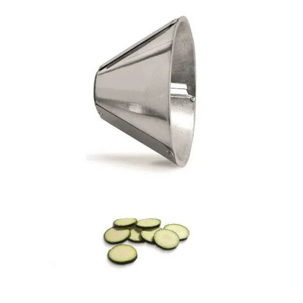 Coni inox per taglia mozzarella n.1 - f2282 lame spess. mm 2 per affettare funghi, zucchine, ecc. Fama