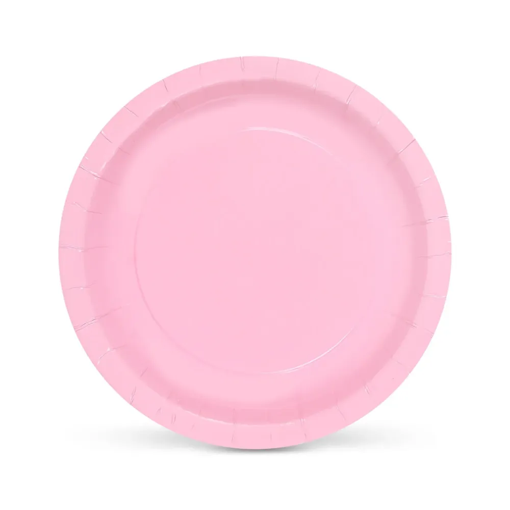 Conjunto de pratos Algon Cor de Rosa 20 cm 10 Peças (24 Unidades)