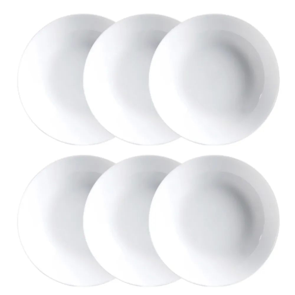 Conjunto de pratos Luminarc Diwali 6 pcs Branco Vidro