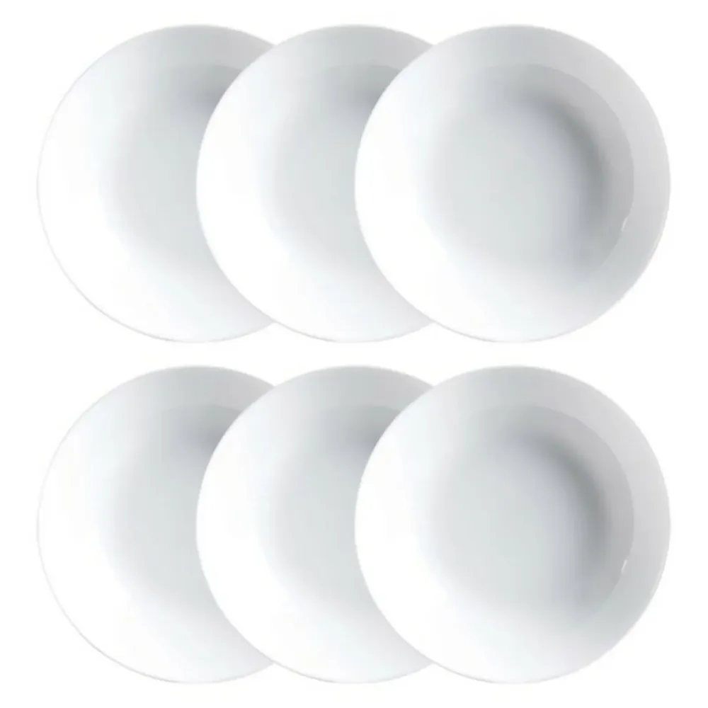 Conjunto de pratos Luminarc Diwali 6 pcs Branco Vidro