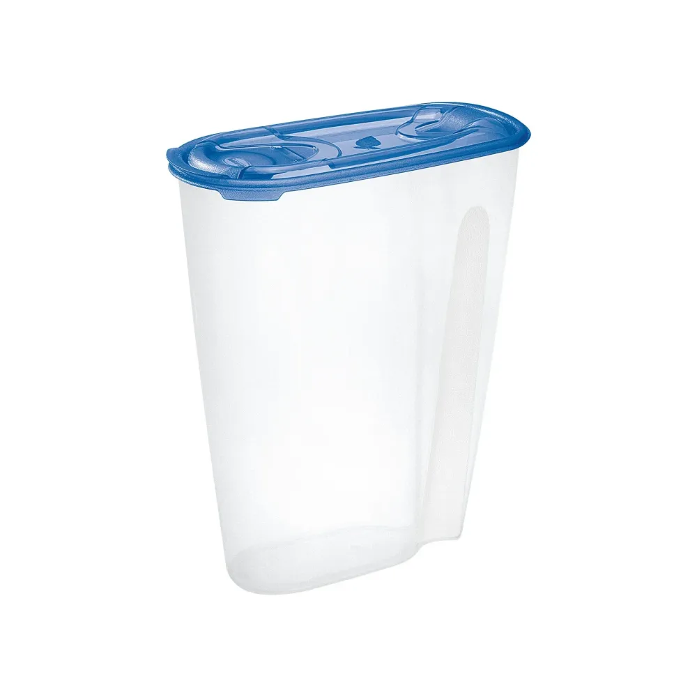 Contenitore Porta Cereali Plastica Lt 3 Cm 21,5 X 10,7 X H 25,7 Acqua - Tontarelli