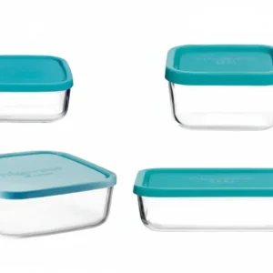 Contenitori Frigoverre Classic Rettangolari- - Cm.10X7 - Cl.15 - 12 Pezzi Bormioli