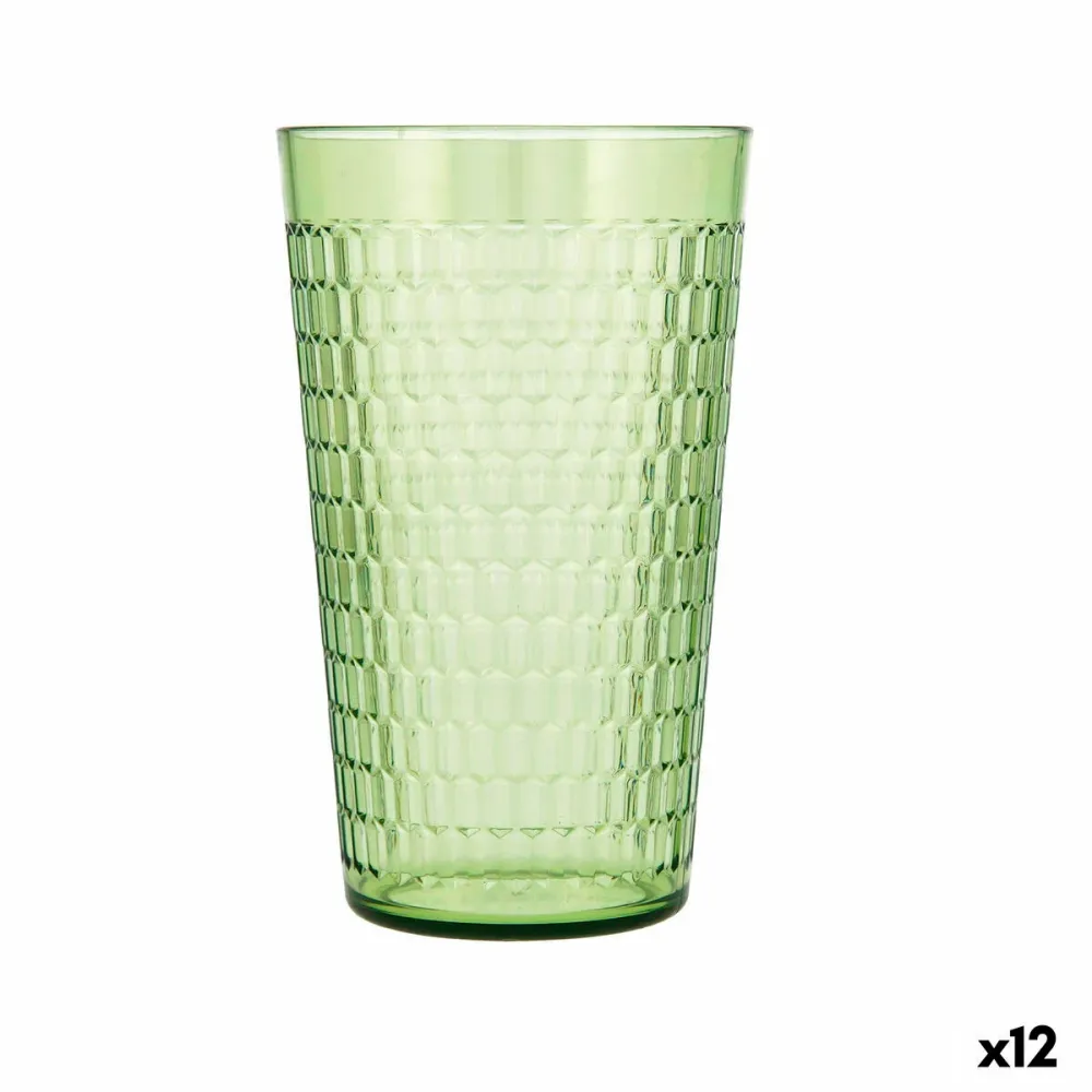 Copo Quid Viba Verde Plástico 650 ml (12 Unidades) (Pack 12x)