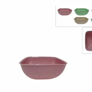 Coppetta plastica quadrata da 4 litri 5 colori assortiti