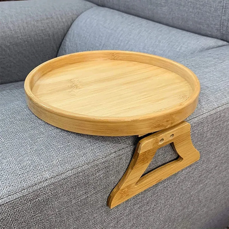 COMFORTCLIP – Porta bracciolo clip legno naturale per bevande e snack Cozey Maison