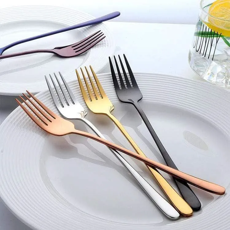 Lustora – Forchetta da tavola elegante con rivestimento robusto e lucido Cozey Maison
