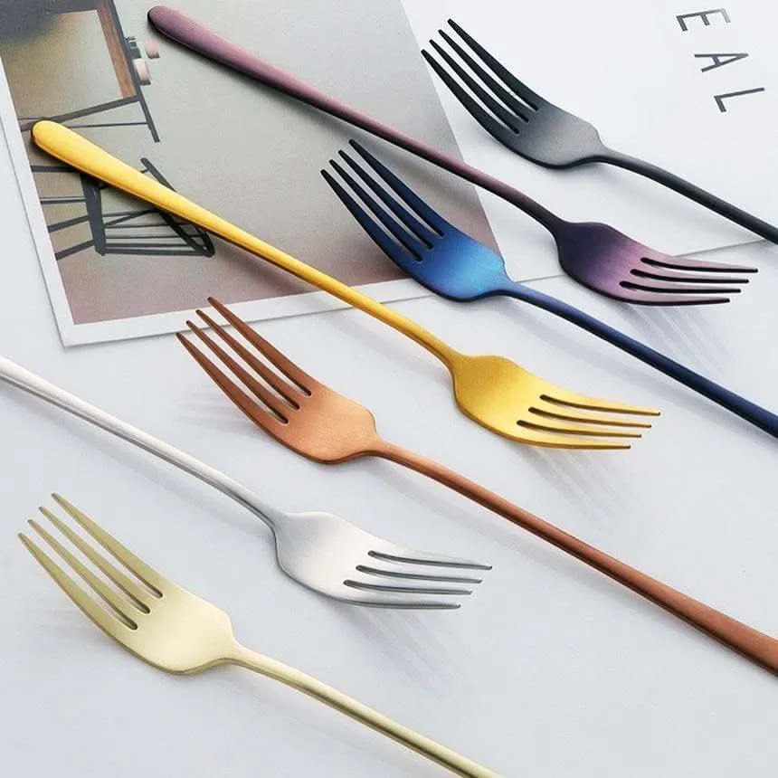 Lustora – Forchetta da tavola elegante con rivestimento robusto e lucido Cozey Maison