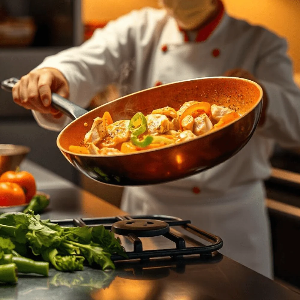 PADELLA RAME - Padella professionale rame con rivestimento antiaderente e perfetta distribuzione del calore. Cozey Maison