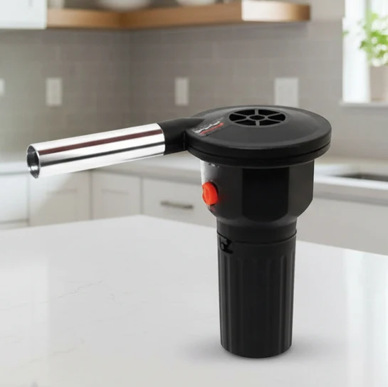 Soffiatore portatile per grill - Soffietto portatile alluminio per accendere rapidamente il fuoco Cozey Maison