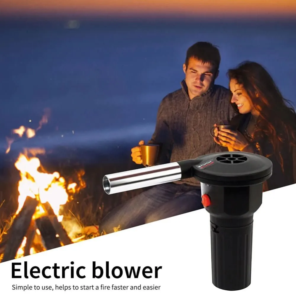 Soffiatore portatile per grill - Soffietto portatile alluminio per accendere rapidamente il fuoco Cozey Maison