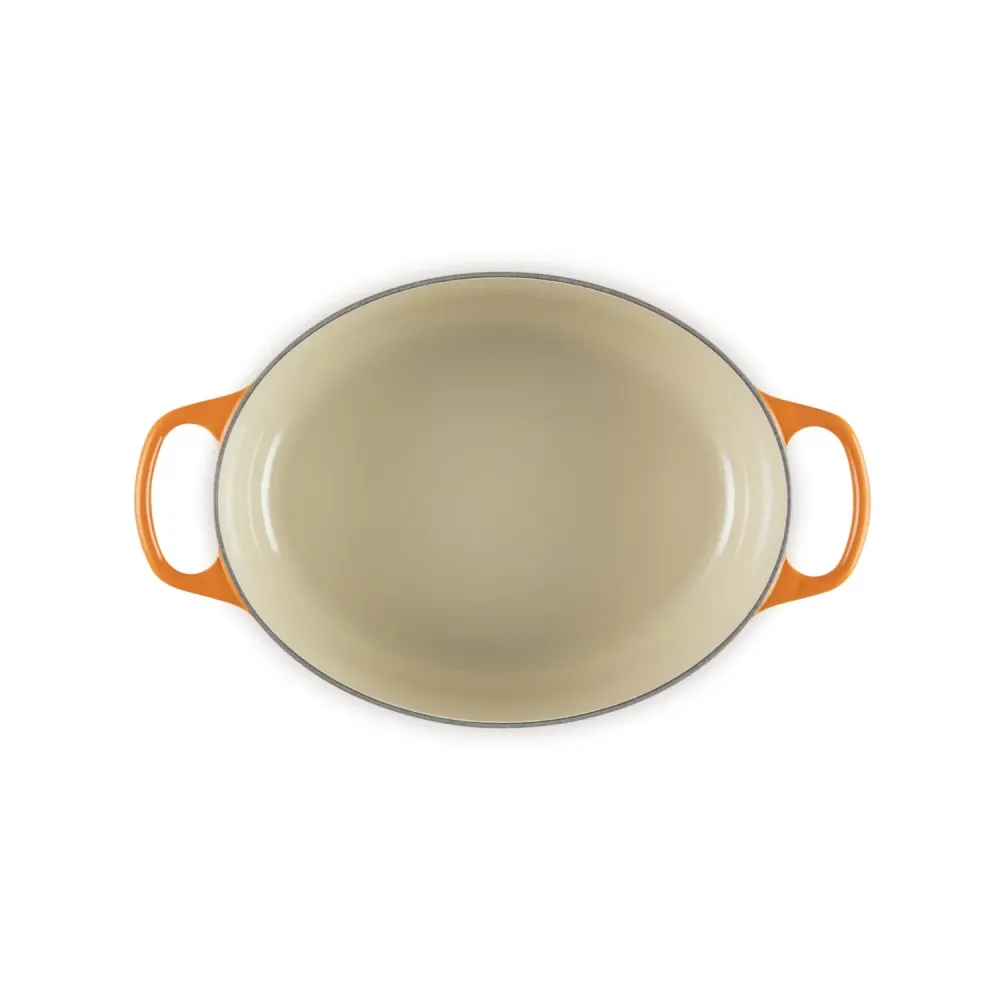 LE CREUSET Cocotte Ovale Evolution 29cm Arancio Ghisa Vetrificata