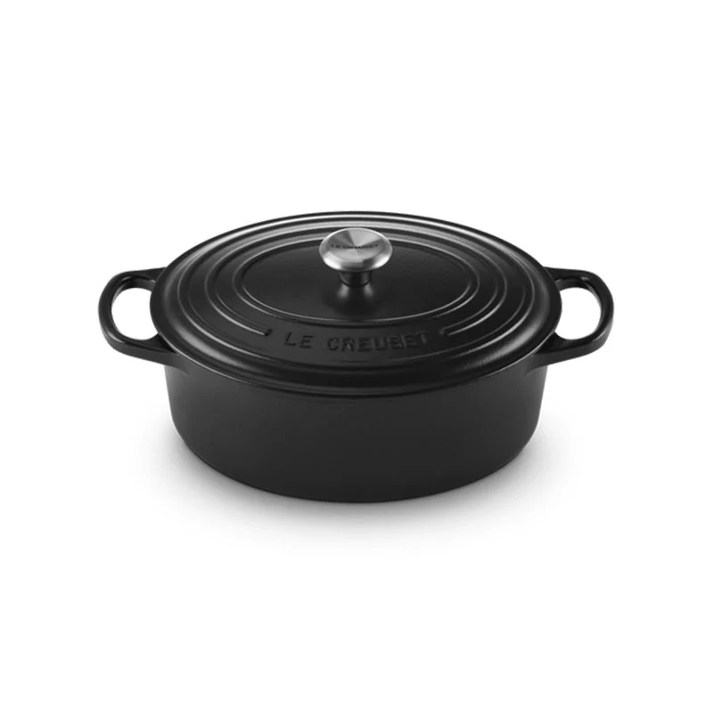Le Creuset Cocotte Ovale Evolution Ghisa Vetrificata 29 cm Nero