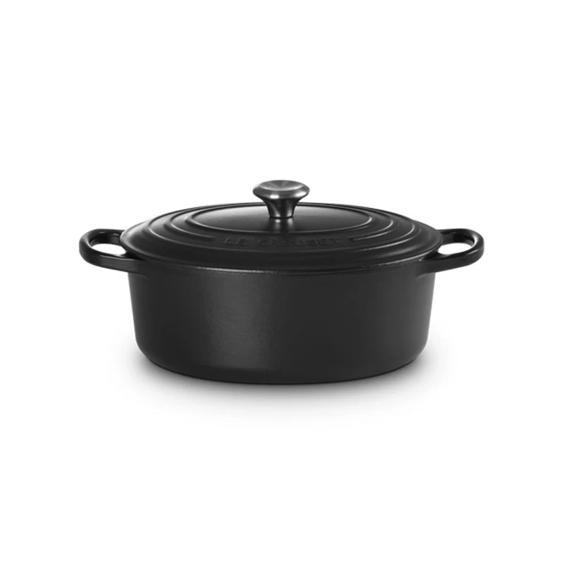 Le Creuset Cocotte Ovale Evolution Ghisa Vetrificata 29 cm Nero