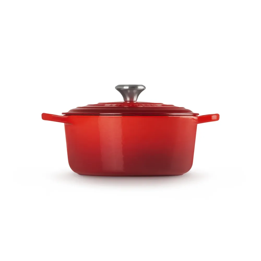LE CREUSET Cocotte Rotonda Evolution 24cm Ciliegia Ghisa Vetrificata