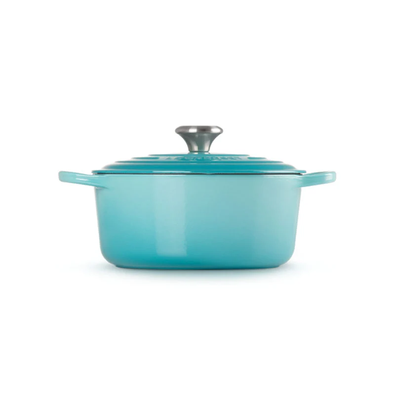 Le Creuset Cocotte Rotonda Evolution Ghisa Vetrificata 24 cm Blu Caribe