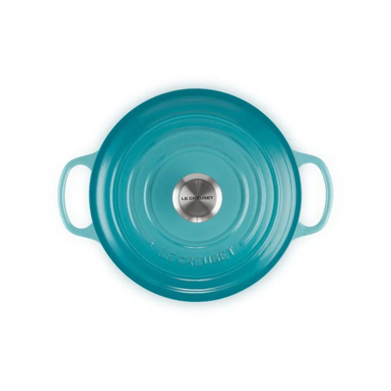 Le Creuset Cocotte Rotonda Evolution Ghisa Vetrificata 24 cm Blu Caribe