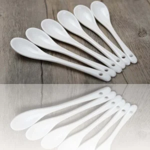 Cucchiaini Di Porcellana Bianca 6 Pz Cucina Cucchiaino Caffè Idea Regalo