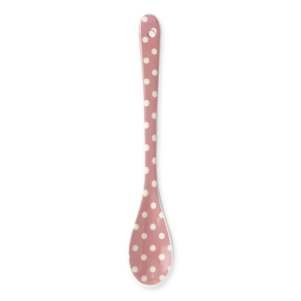 Cucchiaino da caffè porcellana Isabelle Rose Shabby chic pois dessert 5156
