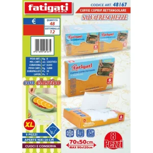 Cuffie copri pietanze con elastico trasparente set da8 cuffie