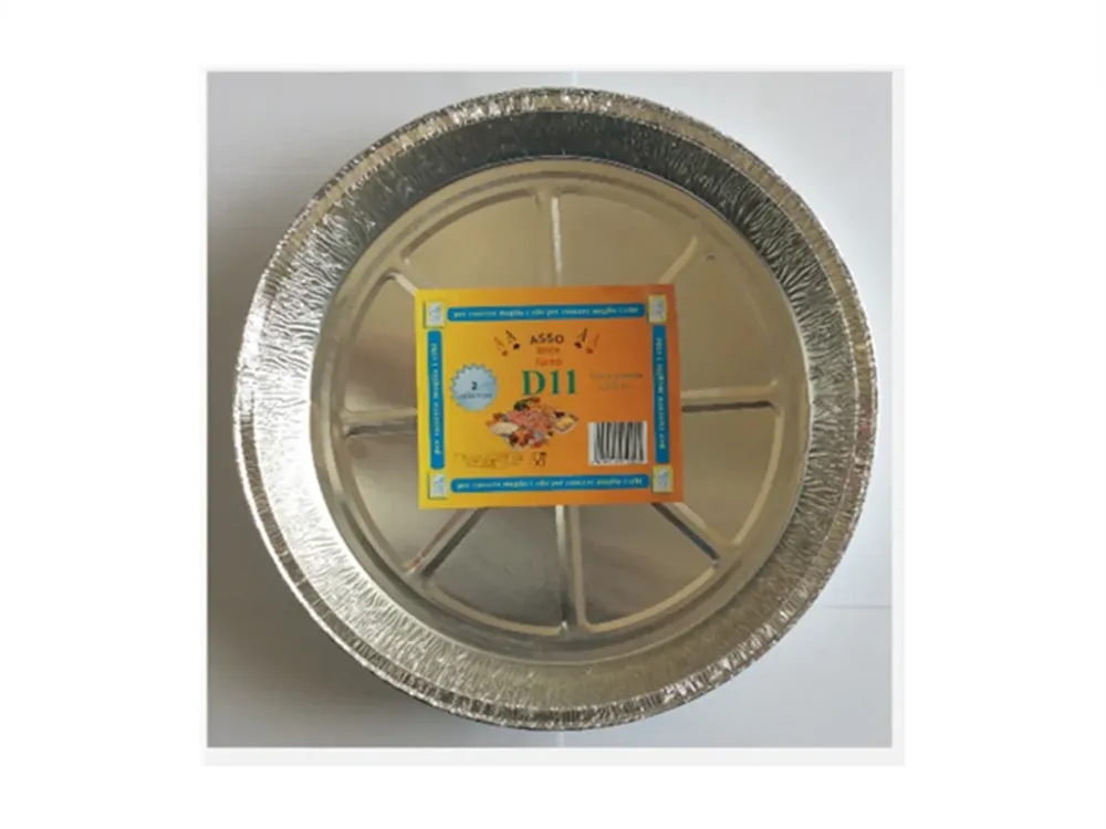 D11 CONTENITORI ALLUMINIO TORTA GRANDE 2210CC. 2PZ