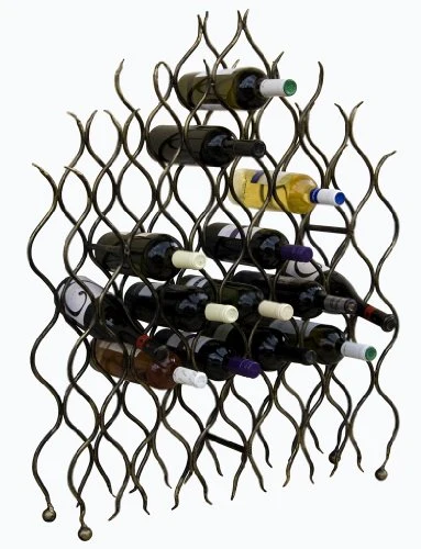 DanDiBo Scaffale-Vini “Grand Feu” Metallo Ferro-battuto per 40 Bottiglie Porta Bottiglie 95cm